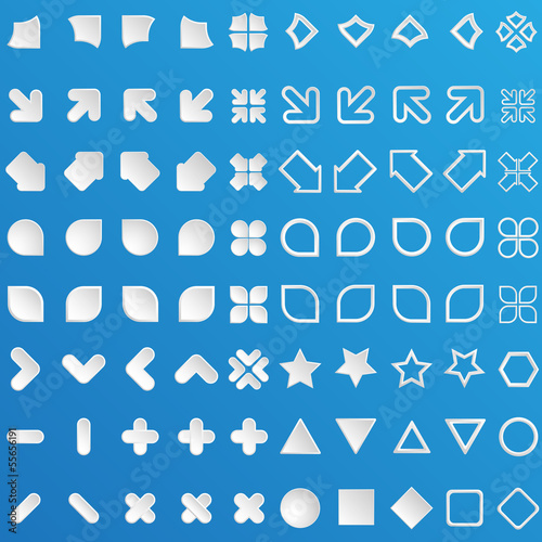 set of modern design elements