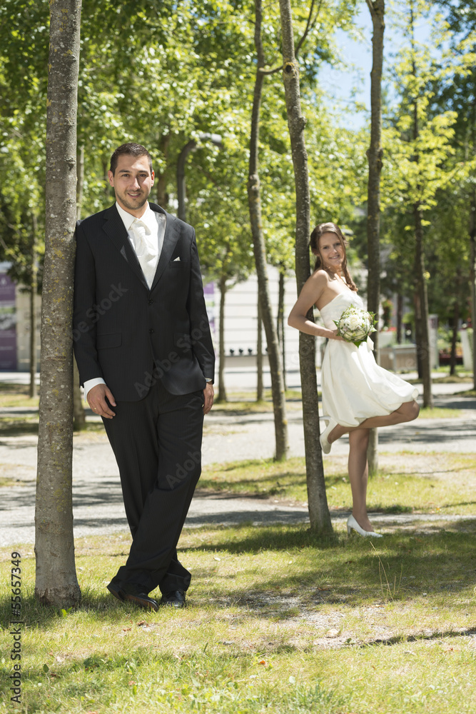 Fototapeta premium Hochzeitspaar
