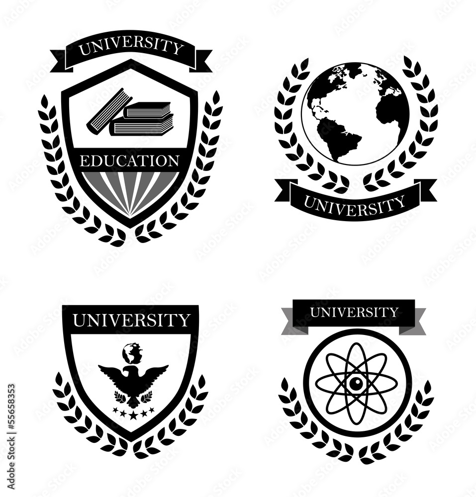 Naklejka premium university labels