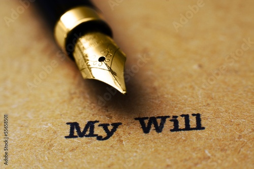 Obraz na płótnie Last will and testament