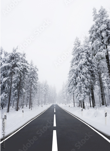 Straße im Winter