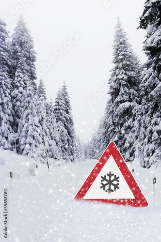 Schneefahrbahn