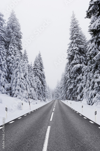 Straße im Winter