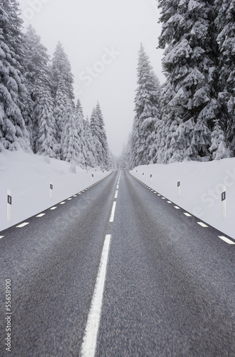 Straße im Winter