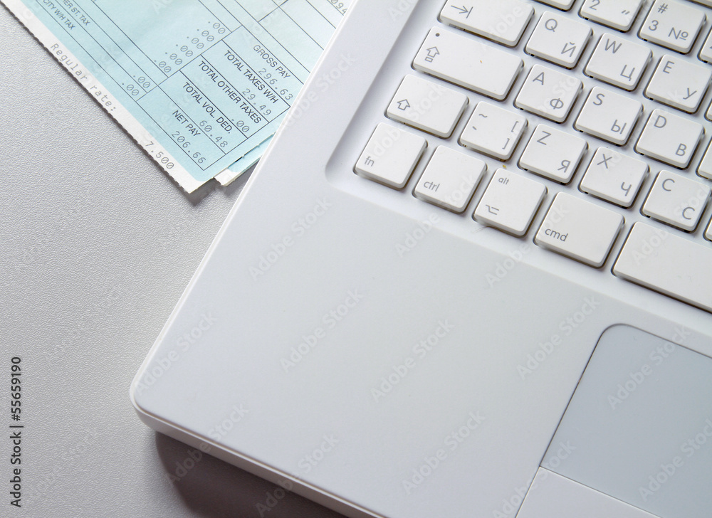Keyboard and documents Keyboard and documents