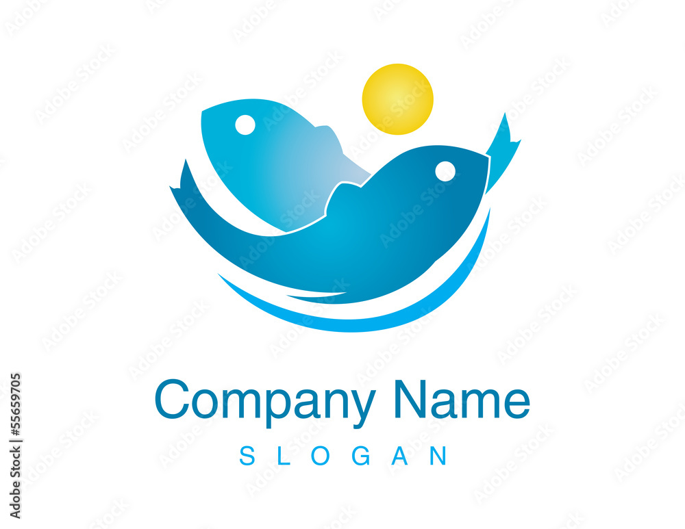 Fish vector logo