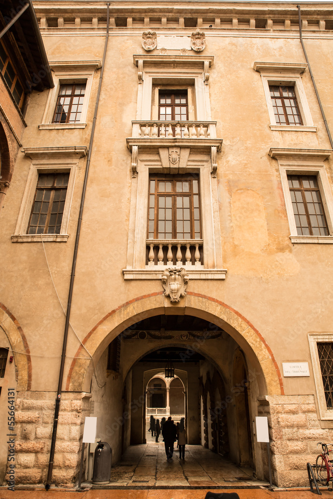 Historic architecture in Verona.