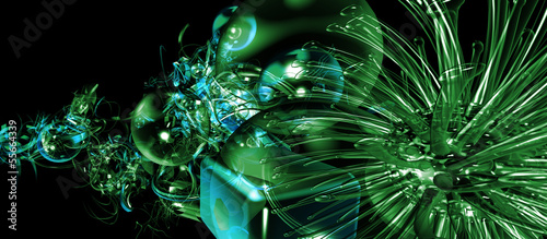 Panel kuchenny z motywem abstract composition