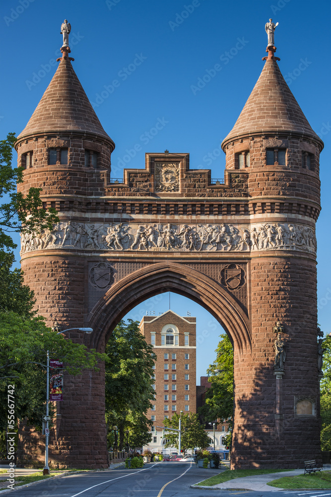 Gate in Bushnell Park in Hartford, Connecticut