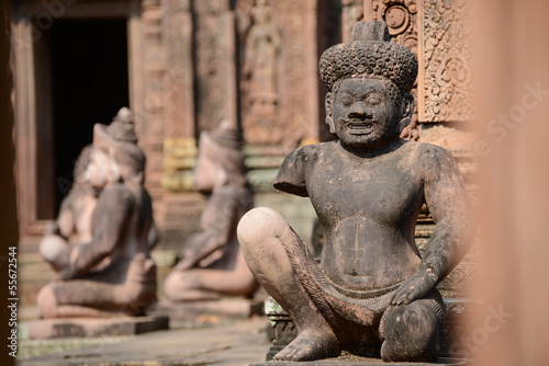 Carving of mandapa at Banteay Srei  Cambodia