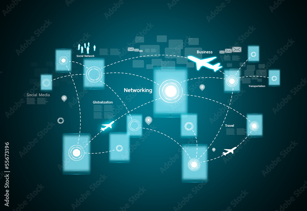 Modern wireless technology and social network