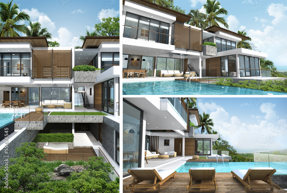 Fototapeta premium 3D render of building