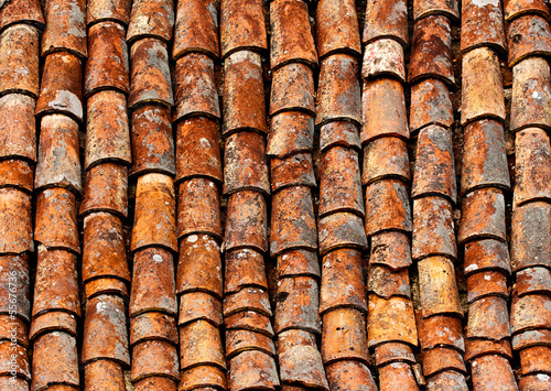 Old shingles a the roof