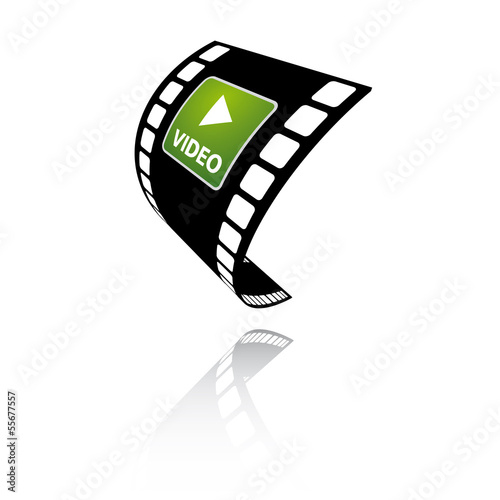 3d Filmstreifen Film Video Vektor Illustration
