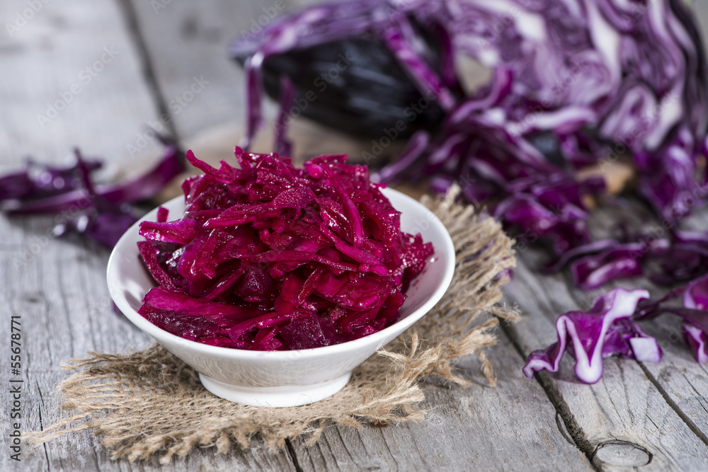 Fresh made red Coleslaw Fresh made red Coleslaw