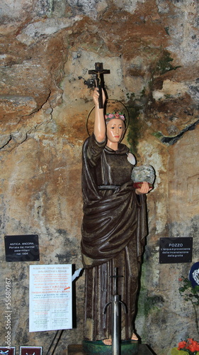 La statua di Santa Rosalia
