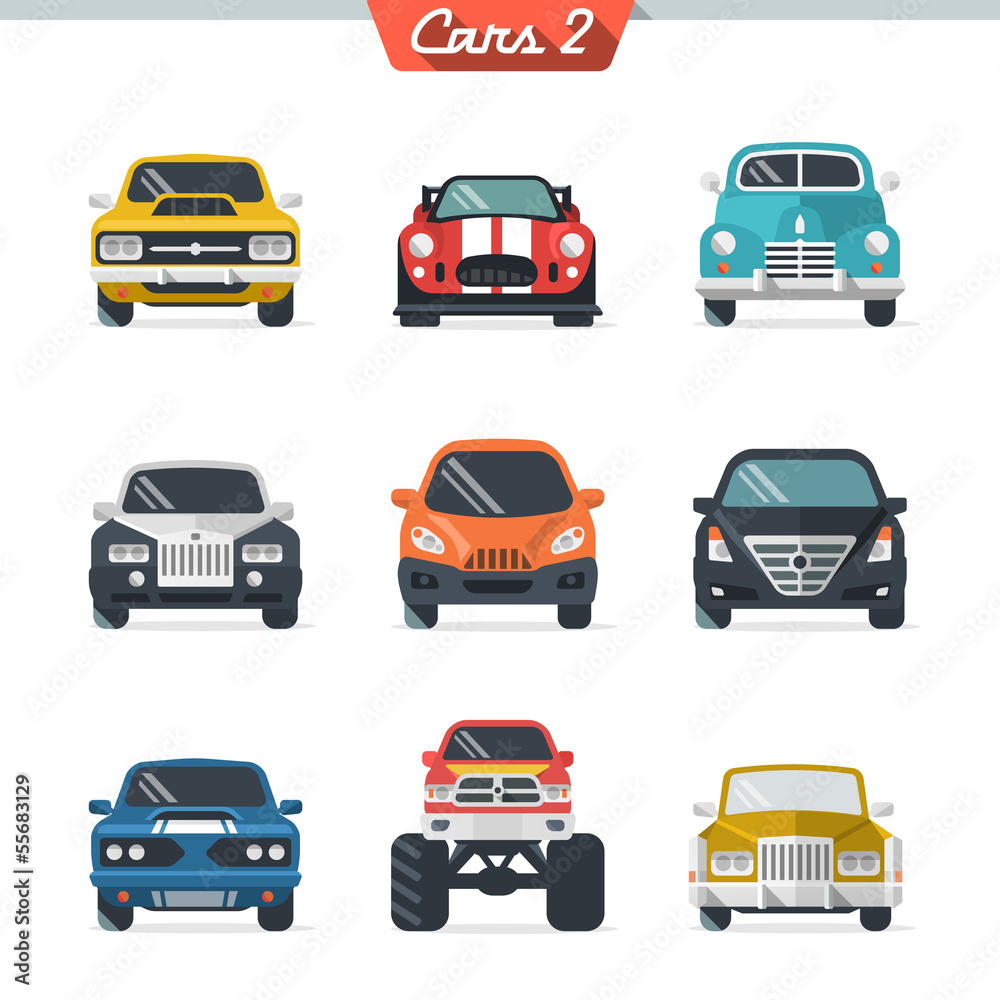 Car icon set 2