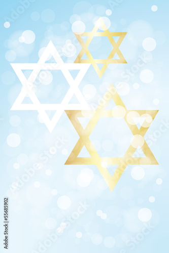 Hanukkah card with copy space