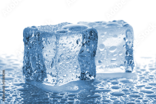 Pair of melted ice cubes