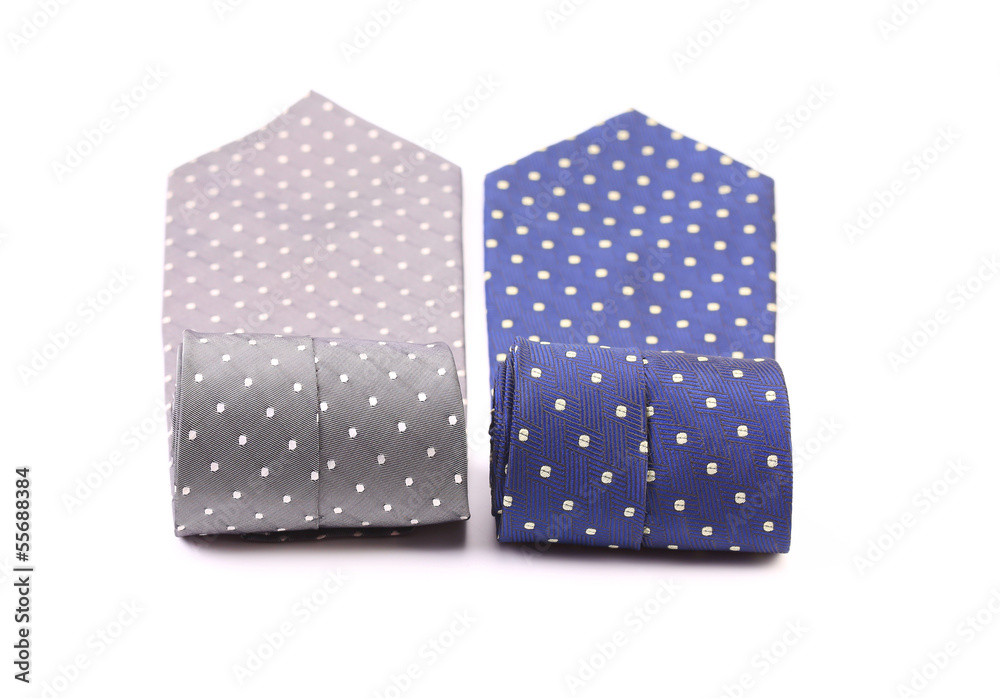 Polka dot neckties. Close up. Polka dot neckties. Close up.