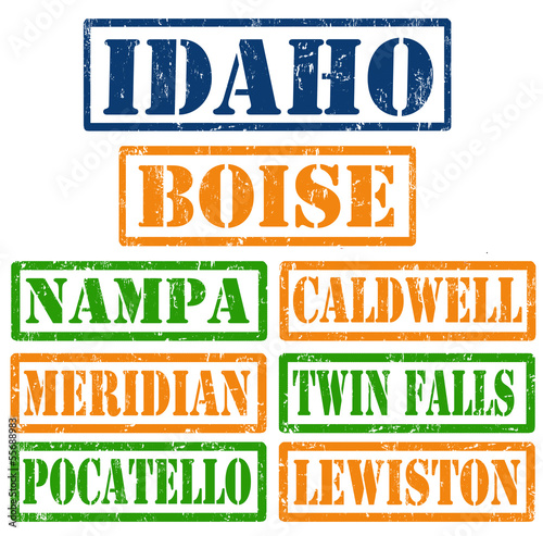 Idaho Cities stamps