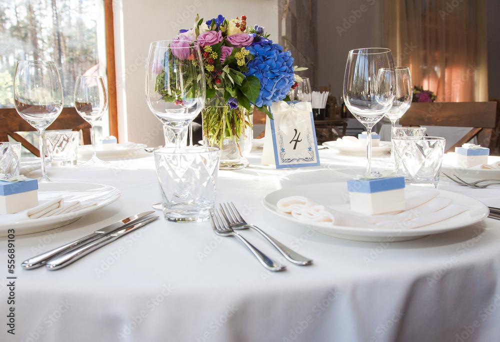 Fototapeta premium banquet table