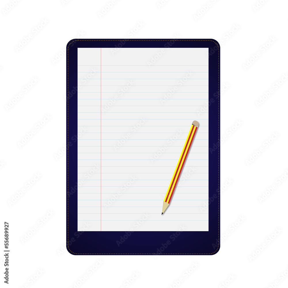 Report paper with pencil Report paper with pencil