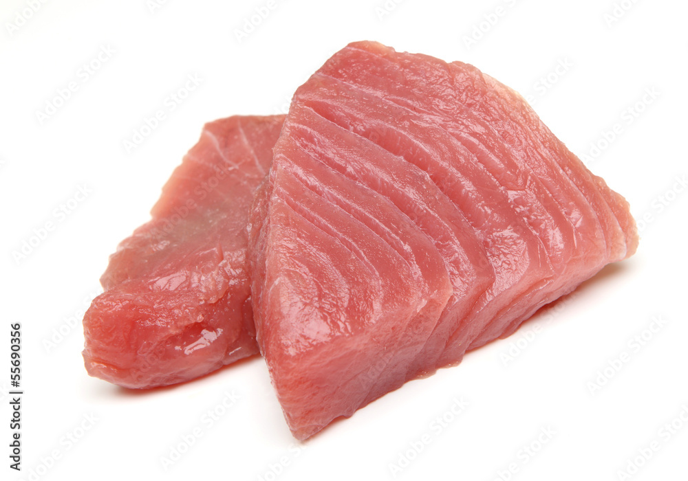Raw Tuna Fish Steaks