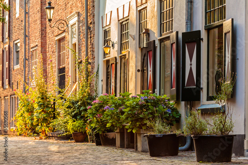 Photos Old houses in the historic center of the Dutch city Amersfoort