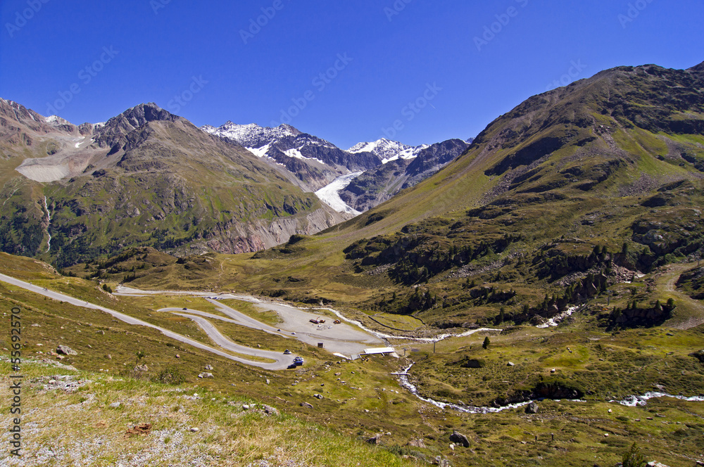 Austrian alps in Kaunertal Tirol