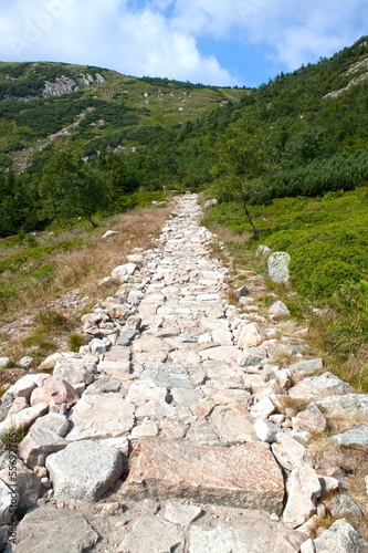 Mountain trail in Karkonosze