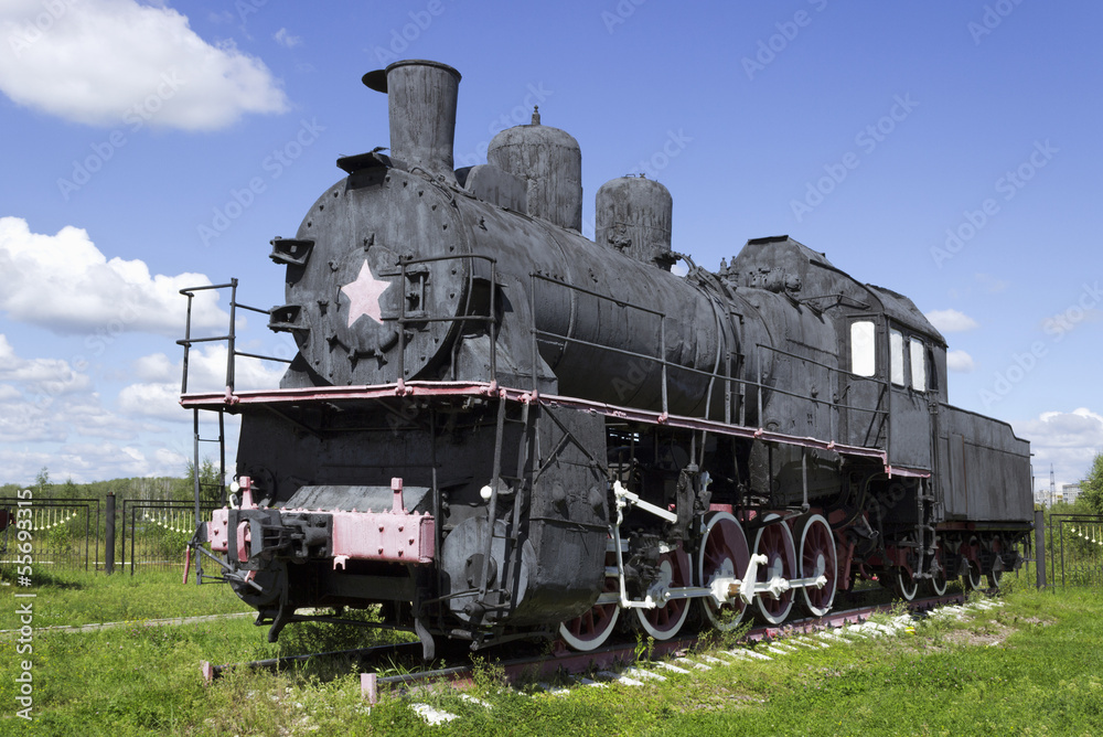 Russian steam locomotive from the early 20th century Russian steam locomotive from the early 20th century