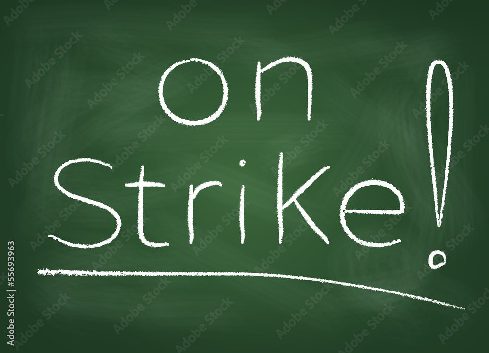 The school board on which is written in chalk The school board on which is written in chalk