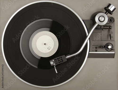 Record player with phonorecord
