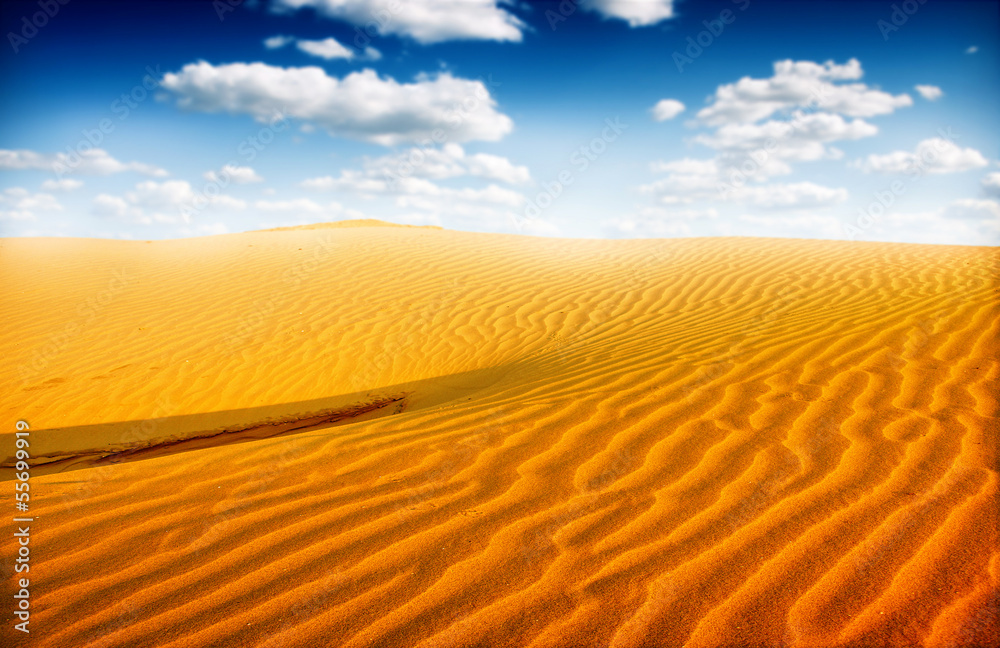 Naklejka premium sand desert landscape