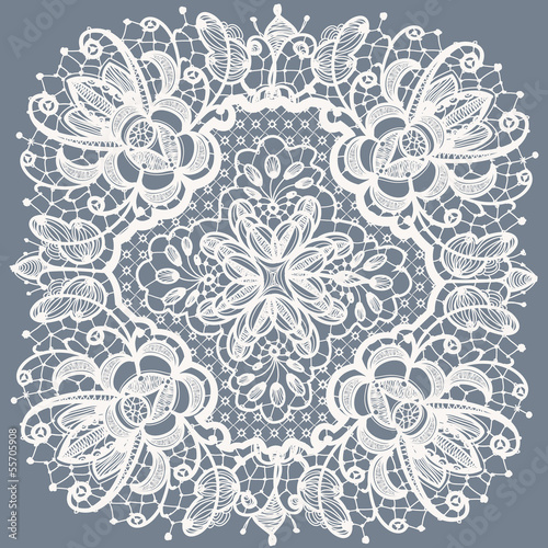 Abstraction floral lace pattern