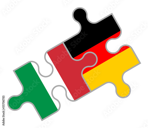 Italienisch-Deutsches Puzzle