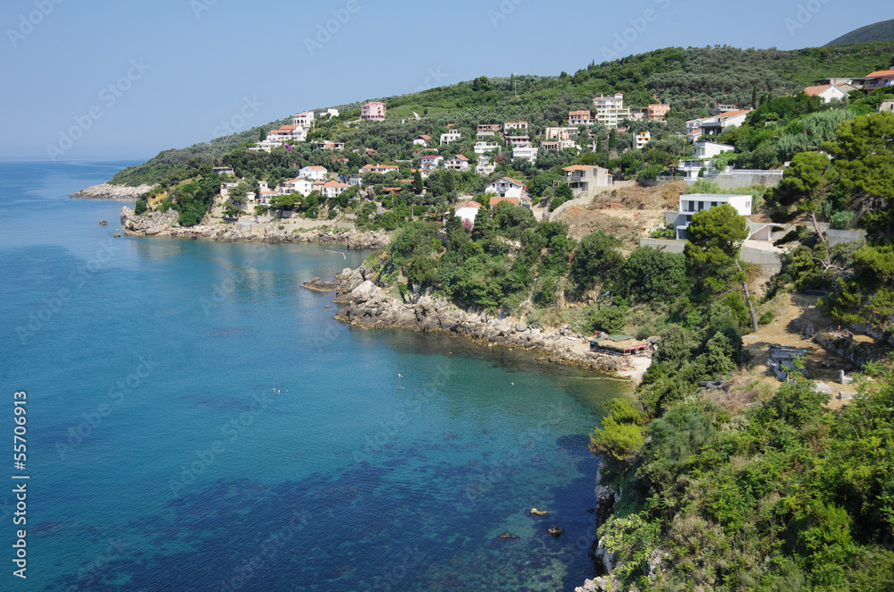 Rocky Coast And Coves To The North Of Ulcinj 