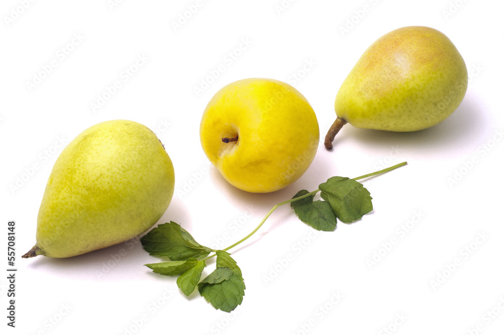 pears and plum