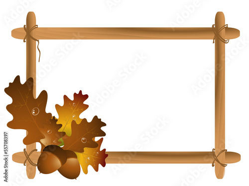 Frame with leaves