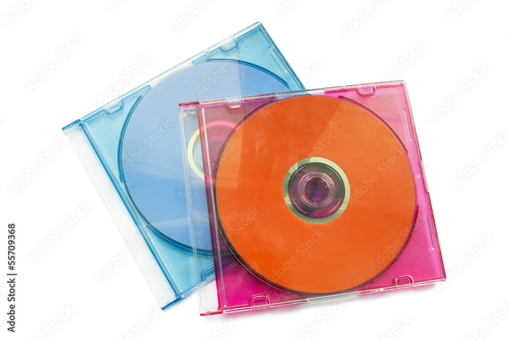 Fototapeta premium Two compact discs