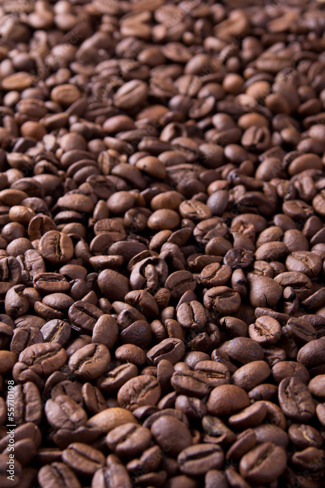 brown roasted coffee beans, background texture brown roasted coffee beans, background texture