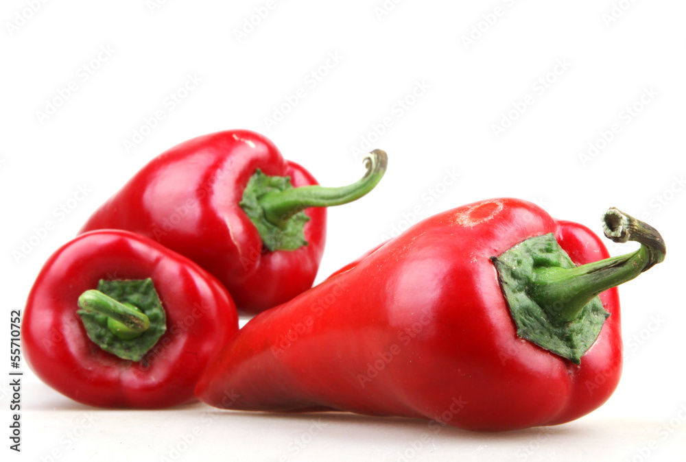 paprika isolated on white