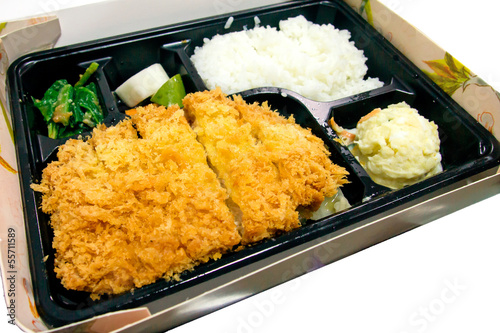 Japanese cuisine fried pork tonkatsu