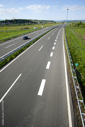 Highway between town Zagreb and Gorican on Hungarian border © Branko