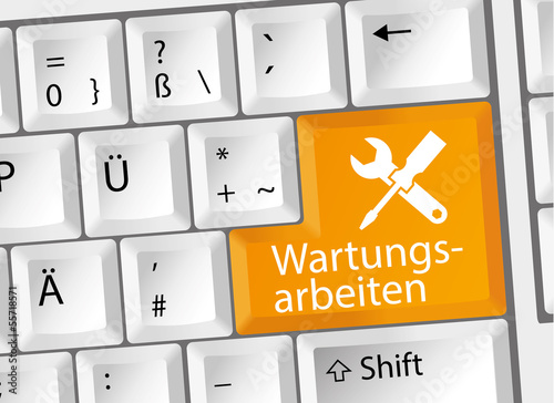 Wartungsarbeiten - Wartung - Tastatur deutsch