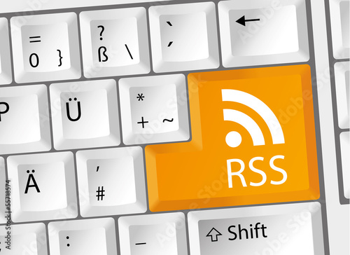 Newsfeed RSS Nachrichten Tastatur deutsch