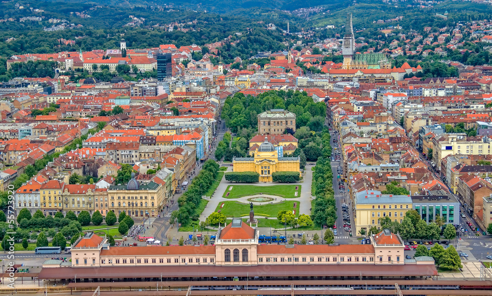 Obraz premium Art pavillion in Zagreb. Croatia