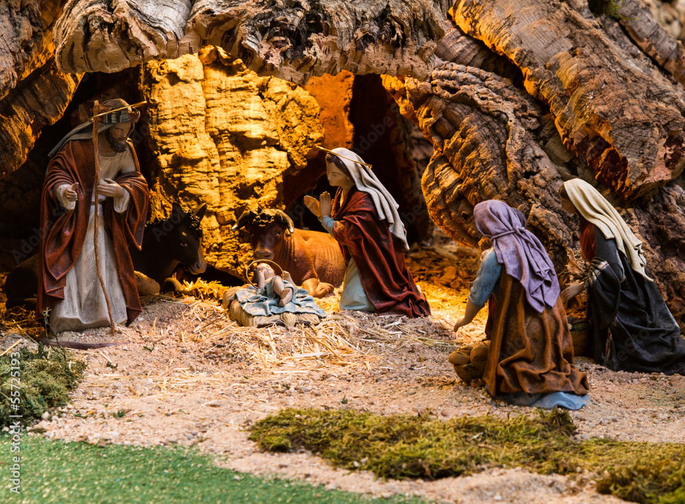 Fototapeta premium christmas creche