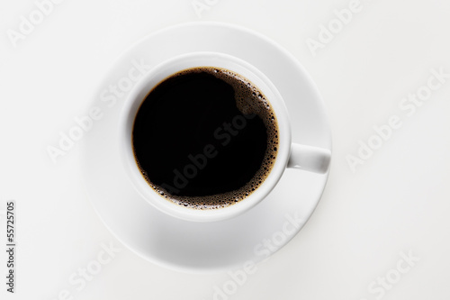 Black coffee on white b